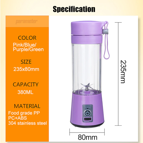 USB Rechargeable Juicer Blender